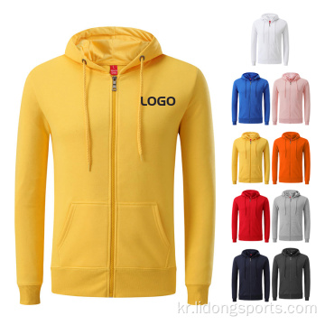 커스텀 로고 블랭크 체육관 Unisex Zip Up Hoodie